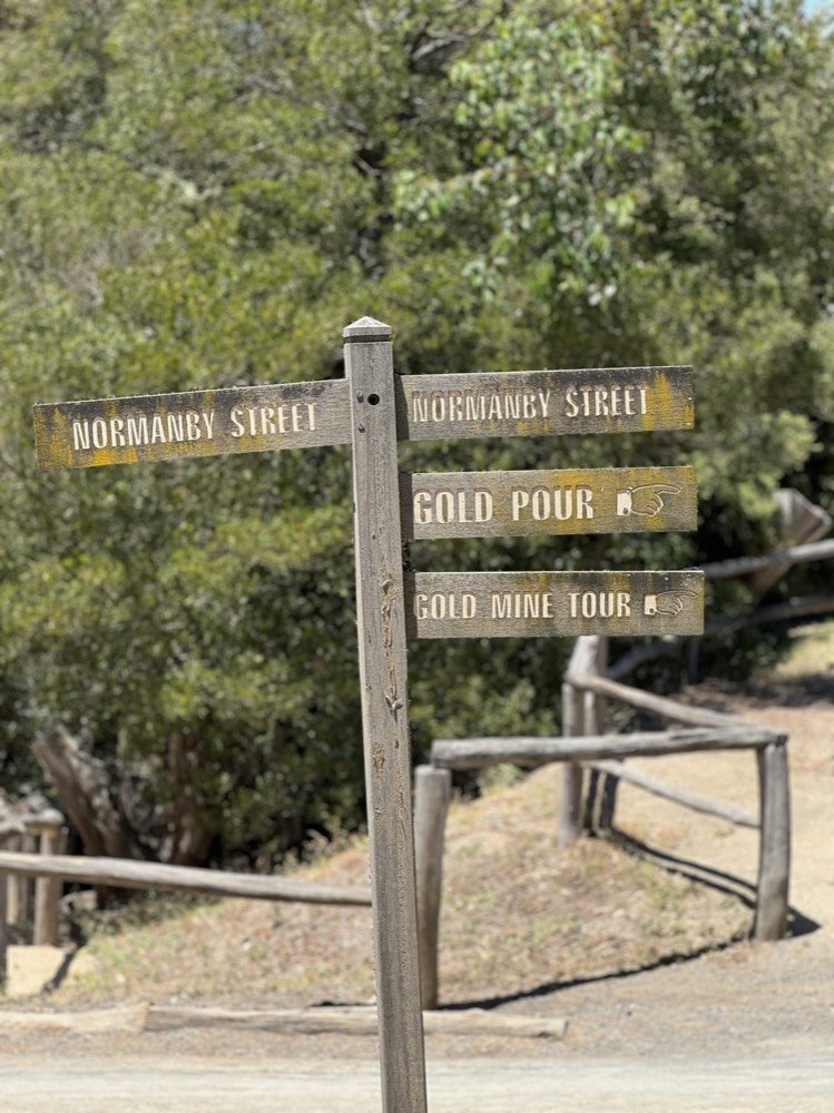 Gold-rush street signs at Sovereign Hill, Ballarat