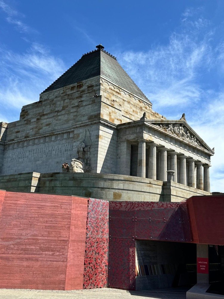 The Shrine of Remembrance in Melbourne