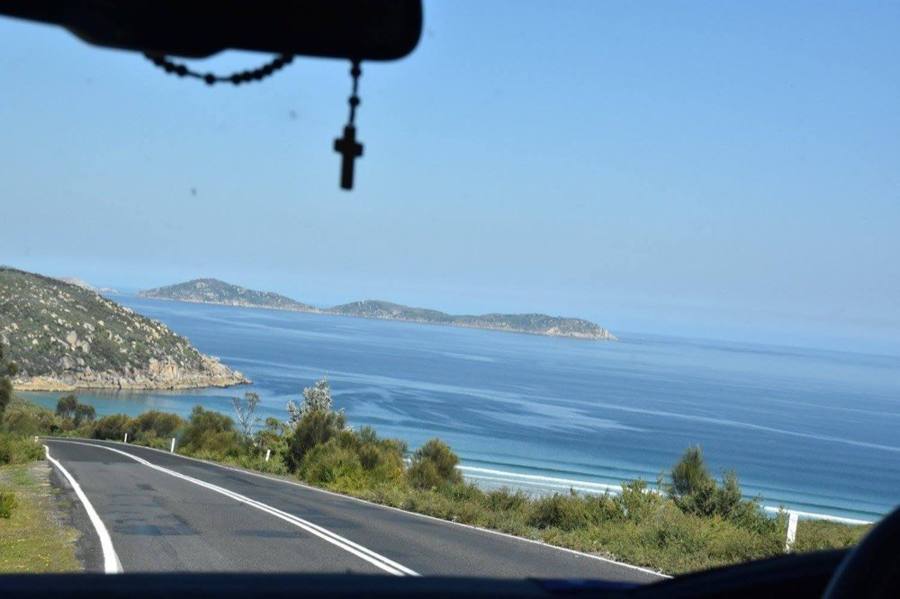 The coast road and bays of Wilsons Promontory